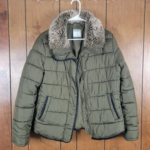 Old navy womens green jacket cheap
